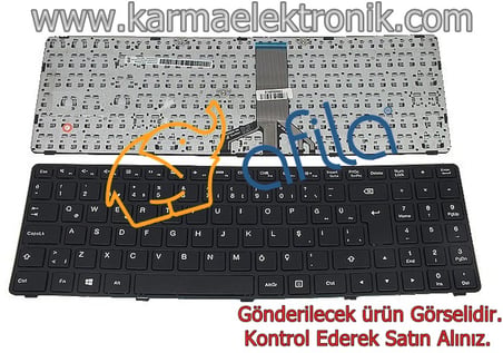 Lenovo ideaPad 100-15IBD Notebook Klavyesi - Siyah - TR 80QQ / KL0936BD