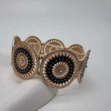 Divine Pulse Özel Seri Royal Eclipse Kelepçe Bilezik - Gold