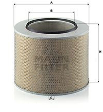 Mercedes Truck Hava Filtresi Uzun Tip M-Benz Actros 1831-1840 Mp2-Mp3 Om501-502 - Mann C421729