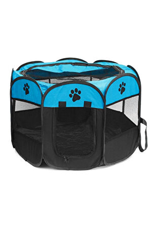 Kedi Köpek Oyun Alanı Kumaş 60x33 cm 8 parçalı Çapı 73 cm