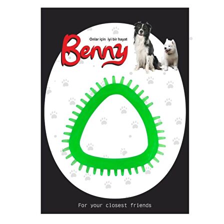 Benny Köpek Oyuncağı Üçgen 8 x 8.5 cm Sarı