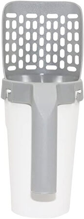 Hazneli kedi kumu küreği,çöp poşetli kedi kumu küreği,yenis nesil kedi kumu küreği,çöp poşetli ve hazneli