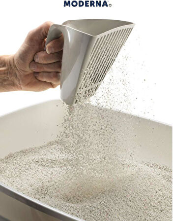 Karamel Pet Dar Aralıklı V Kedi Kumu Küreği Çeşitli Renklerde