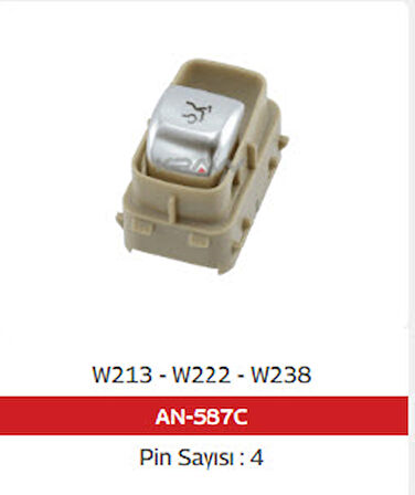 Unıversal Cam  Anahtarı>w213 - W222 - W238 Bagaj Açma - Bej - 8t92 - Mcar-An587c