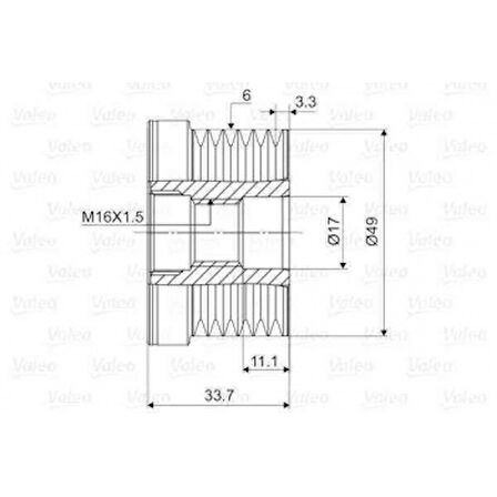 Bmw Alternator Rulmanı Bmw E81 E87 E30 E46 E90 E91 E92 E60 E61  X1  X3 - Valeo 588036