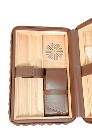 Colibri Quasar Kahverengi Puro Taşıma Çantası & Seyahat Humidoru - TR9755