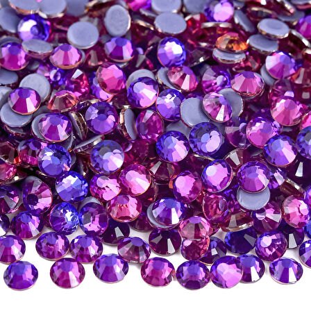 Gymo Premium Ütü İle Yapışan (Hotfix) Kristal Taş SS16 (3.8-4mm) Purple Velvet (720 Ad)