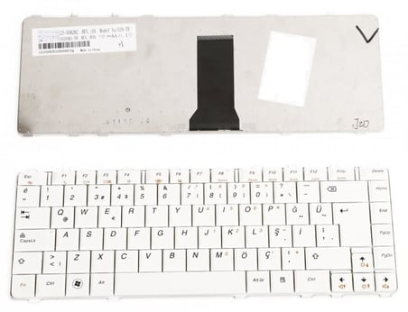 Lenovo ideaPad Y450A, Y450G, Y460, Y550, B460, V460, Y550A, Y550P Notebook Klavyesi, Beyaz - TR