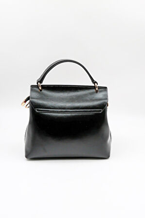 Kriste Bell İthal Kadın Çanta Charmlı El Çantası KB006 - Siyah