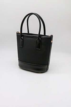 Kriste Bell Marka İthal Kemer Toka Detaylı Kadın Çanta KB026 Siyah