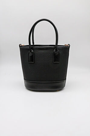 Kriste Bell Marka İthal Kemer Toka Detaylı Kadın Çanta KB026 Siyah