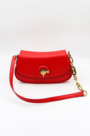 Kriste Bell İthal Kadın Baget ve Çapraz Çanta KB699 - Kırmızı