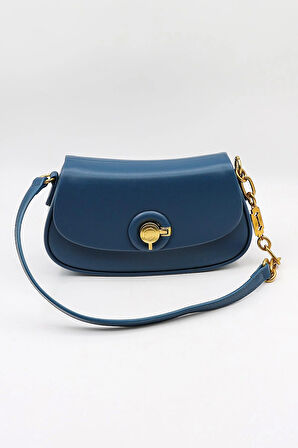 Kriste Bell İthal Kadın Baget ve Çapraz Çanta KB699 - Mavi