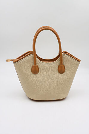 Kriste Bell İthal Kadın El ve Çapraz Çanta KB066 - Bej