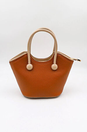 Kriste Bell İthal Kadın El ve Çapraz Çanta KB066 - Camel