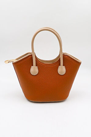 Kriste Bell İthal Kadın El ve Çapraz Çanta KB066 - Camel