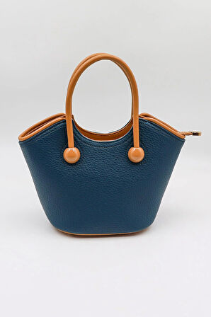 Kriste Bell İthal Kadın El ve Çapraz Çanta KB066 - Mavi