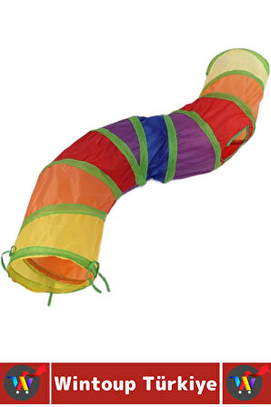 Premium Kedi Köpek Eğlenceli Oyuncak Sağlıklı Kokusuz Bağımsız Oyun Evcil Hayvan Tüneli 115 X 25 Cm