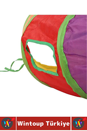 Premium Kedi Köpek Eğlenceli Oyuncak Sağlıklı Kokusuz Bağımsız Oyun Evcil Hayvan Tüneli 115 X 25 Cm