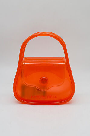 Kriste Bell Kadın Omuz Askılı Silikon Çapraz Çanta 26660 - Turuncu