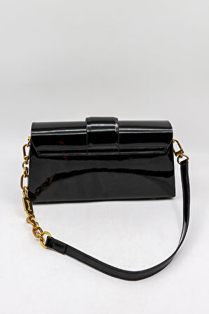 Kriste Bell Marka İthal Günlük Şık Kadın Çanta KB696 Siyah Parlak