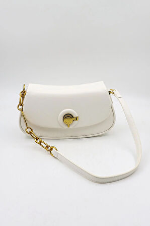 Kriste Bell İthal Kadın Baget ve Çapraz Çanta KB699 - Beyaz