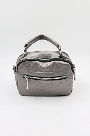 Kriste Bell Marka İthal YıkamaDeri kadin Çanta KB786 Pewter