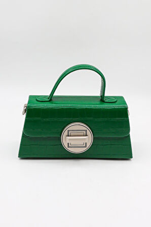 Kriste Bell Marka İthal Kroko Kadın Çanta KB909 - Yeşil