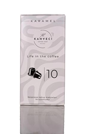 The Kahveci Nespresso Uyumlu Karamel Aromalı Kapsül Kahve 10'lu