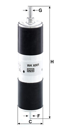 Vag Yakıt Filtresi Audı A6 2,0 Tdi 04> Seat Exeo 2,0tdi 08> - Mann Wk6001
