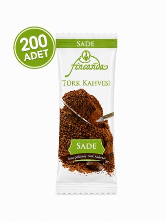Okkalı Tek Fincanlık Türk Kahvesi Sade 200 Adet