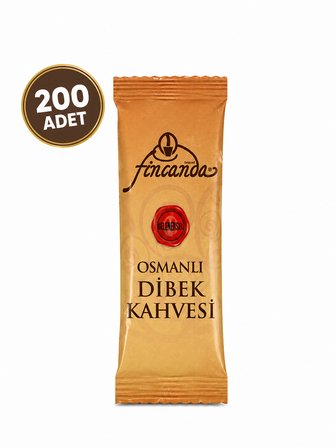 Okkalı Fincanda Osmanlı Dibek Kahvesi 200 Adet Tek Fincanlık Paketlerde