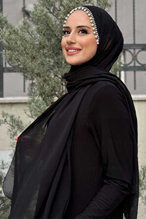İncili Şal 2028 Siyah