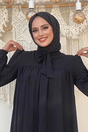 Bebekli Anne Elbisesi 3896 Siyah