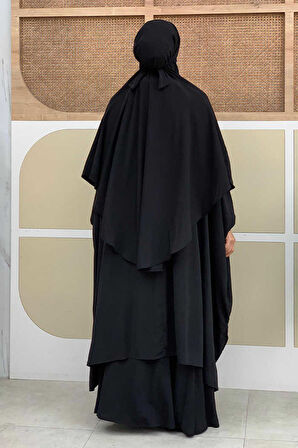 Sufleli Cilbab 6024 Siyah