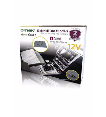 Elektrikli Oto Minderi Termostatlı 12v