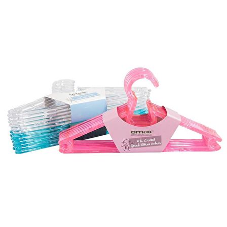 6'Lı Kristal Çocuk Elbise Askısı