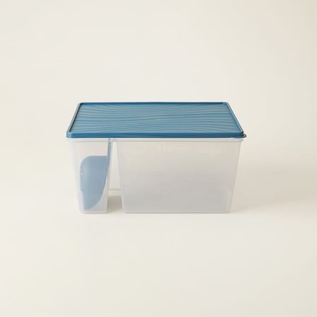 DecoBella Ölçü Kaşıklı Un ve Şeker Saklama Kabı - Şeffaf - 28 cm