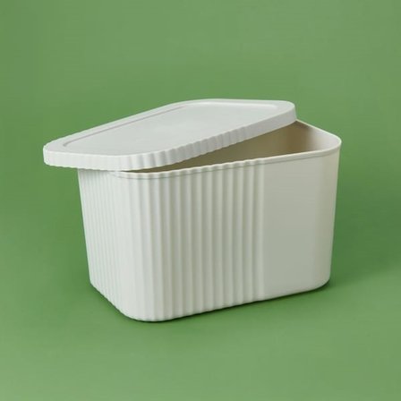 Decobella Kapaklı Midi Boy Kutu - Gri - 6 lt