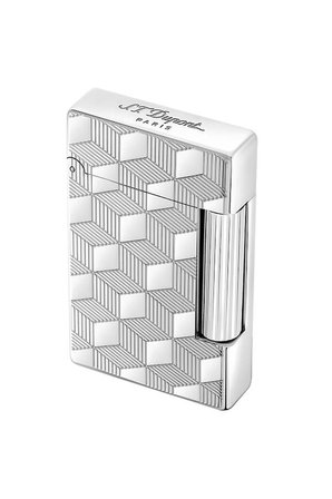 Initial Guilloche Gümüş Düz İşlemeli Puro Çakmağı 20840 - TR7474