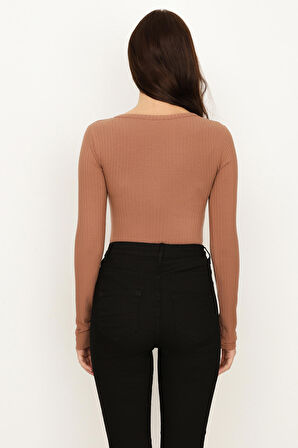 Kadın Yırtık Detaylı Yüksek Bel Skinny Jeans