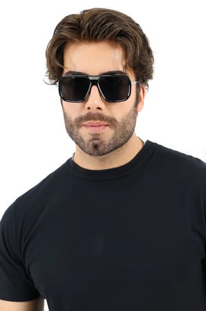 Erkek Siyah Sportif UV400 Güneş Gözlüğü WP25-35 C2