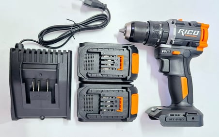 Rico Şarjlı Matkap Darbeli 20V 2A ÇİFT AKÜ 13 MM 60 NM 028-RE0016