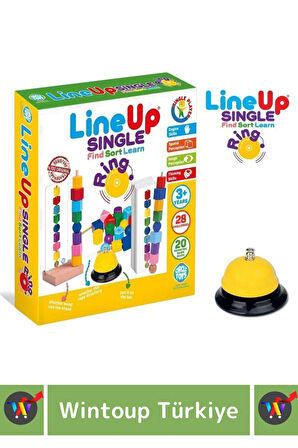 Premium Zeka Geliştirici Öğretici Lineup Single Ring Bul Sırala Ögren Tek Oyuncu Zilli Oyun