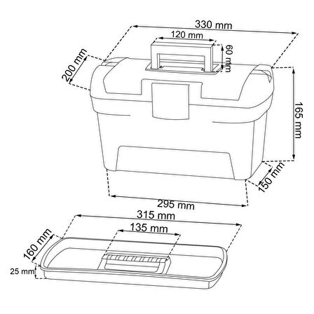 Keter Herobox 13'' Takım Çantası