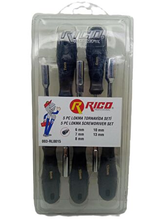 Rico 5 Parça Lokma Tornavida Seti 003-RL0015