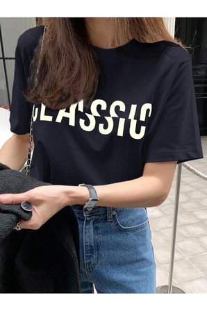 Unisex Classical Baskılı Tasarım Tshirt