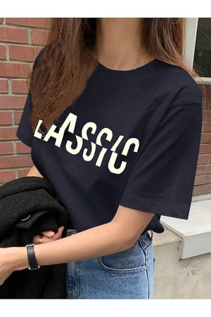 Unisex Classical Baskılı Tasarım Tshirt