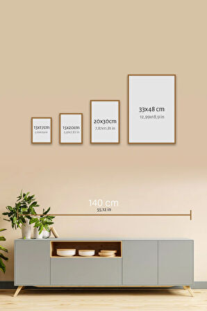 3 Parça Çerçeve Görünümlü Mdf Tablo Seti - 3ARTAVESSA2