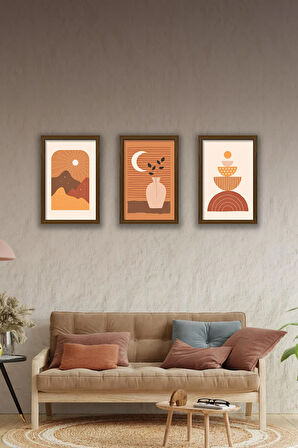3 Parça Çerçeve Görünümlü Mdf Tablo Seti - 3ARTAVESSA4